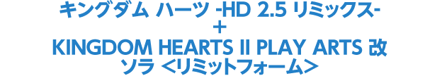 キングダム ハーツ-HD 2.5 リミックス- + KINGDOM HEARTS II PLAY ARTS 改ソラ ＜リミットフォーム＞