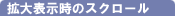 �g��\�����̃X�N���[��